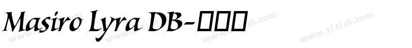 Masiro Lyra DB字体转换